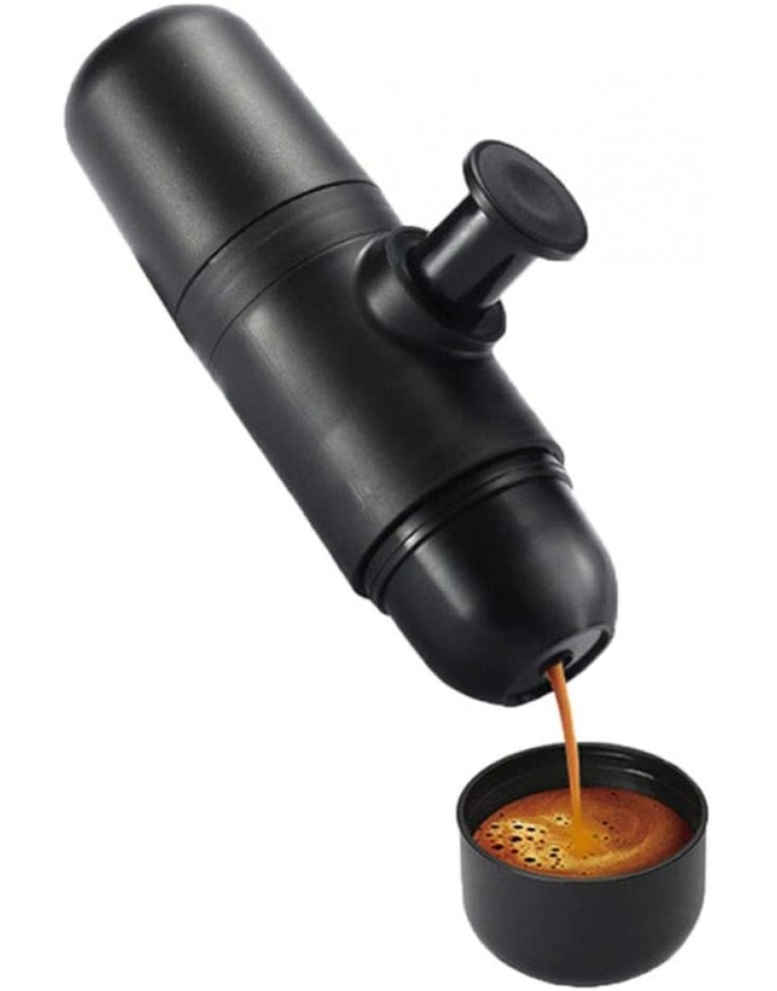 DAETNG Druck tragbare Espressomaschine mit kompatibler Mini-Reisekaffeemaschine manuell betrieben Kompatibel mit gemahlenem Kaffee von Piston Action - B07XDWS1SRU