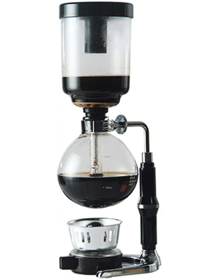 HYY-YY Vakuum-Kaffeemaschine Syphon Kaffeemaschine Haushaltsglas Syphon Pot Handbuch Kaffeemaschine Kaffee-Set Syphon Brewing Coffee Farbe: Schwarz Größe: 38x14cm - B091Q8HFD6C